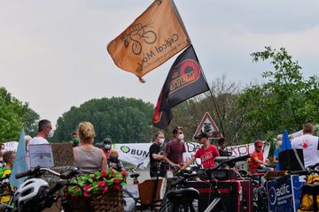 Bild von der Demo zur Verkehrswende