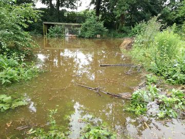 Überflutung Naturerlebnisgarten