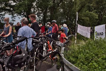 Bild von der Demo zur Verkehrswende