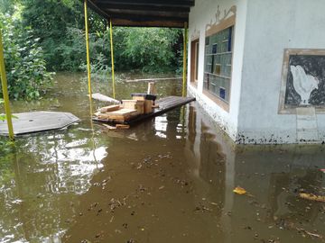 Überflutung BUND Naturerlebnisgarten