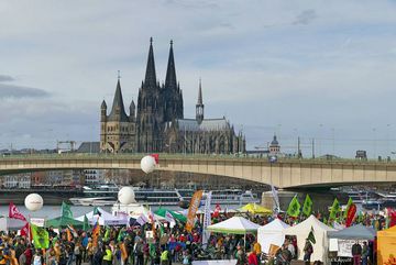 Klima Kohle Demo in Köln.