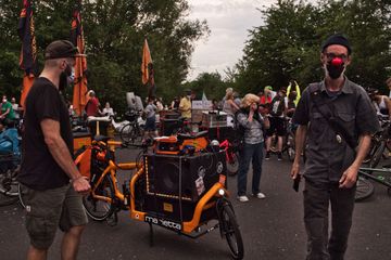 Bild von der Demo zur Verkehrswende