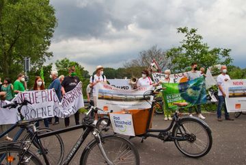 Bild von der Demo zur Verkehrswende