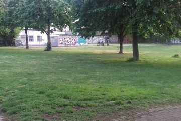 Der schönere Teil des Breuer Parks in Kalk.