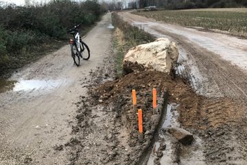 Der Schutz soll eine Zerstörung des Walls vorbeugen.