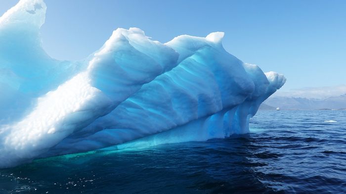 Eisberg und Klimakrise