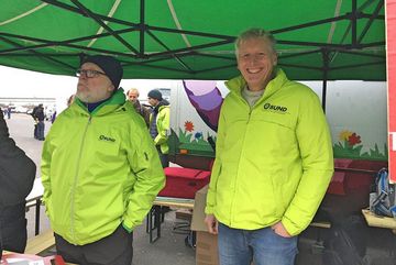 Klima Kohle Demo - Infostand des BUND NRW